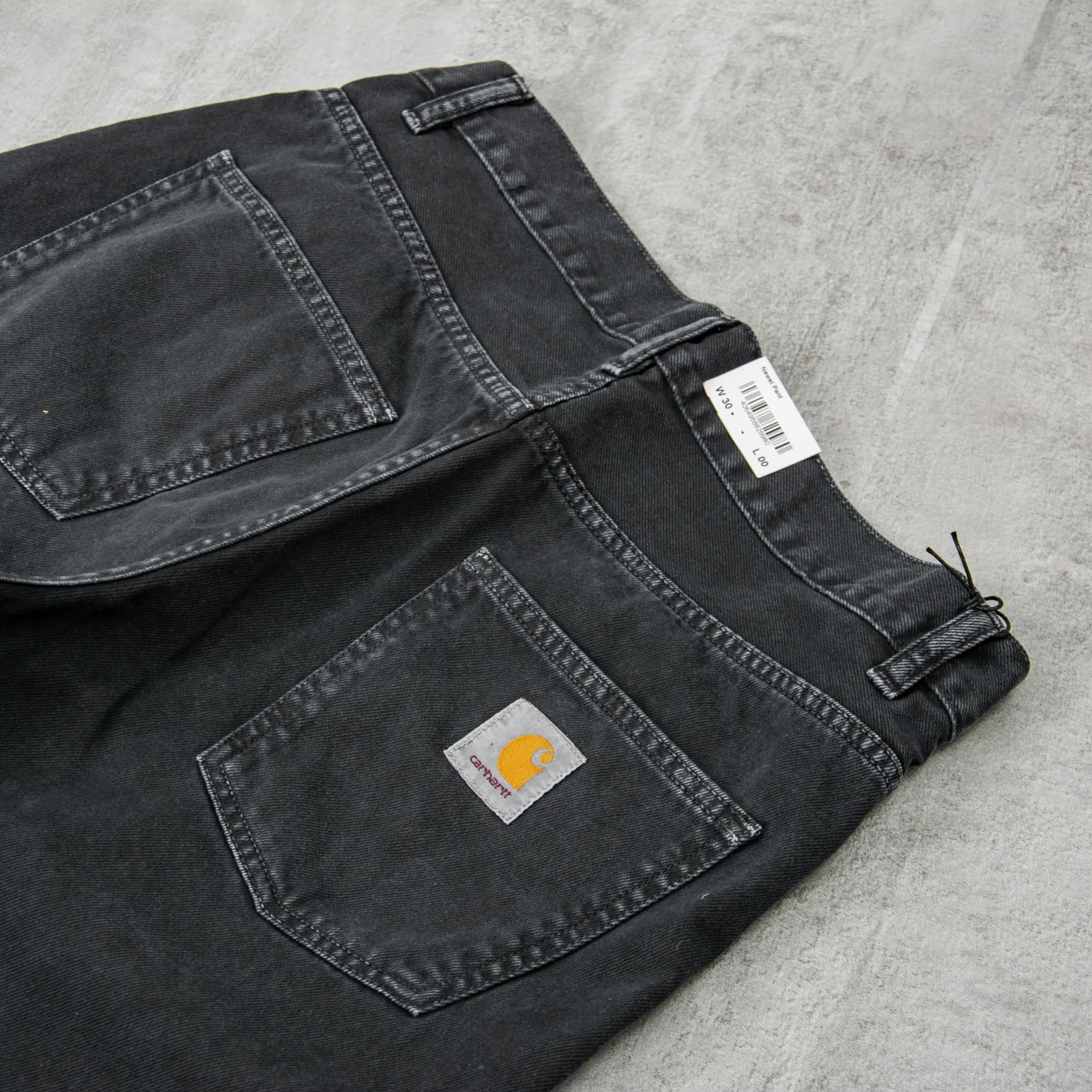 Carhartt WIP Newel Pant Jeans - Black Stone Dyed