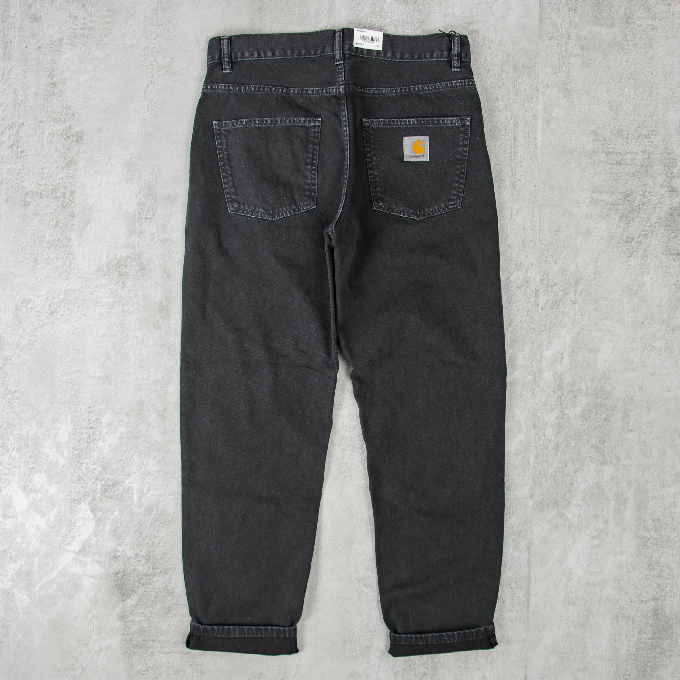 Carhartt WIP Newel Pant Jeans - Black Stone Dyed