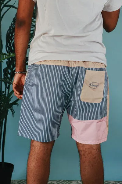 Central Coast Color 7" Blocked Cargo Shorts