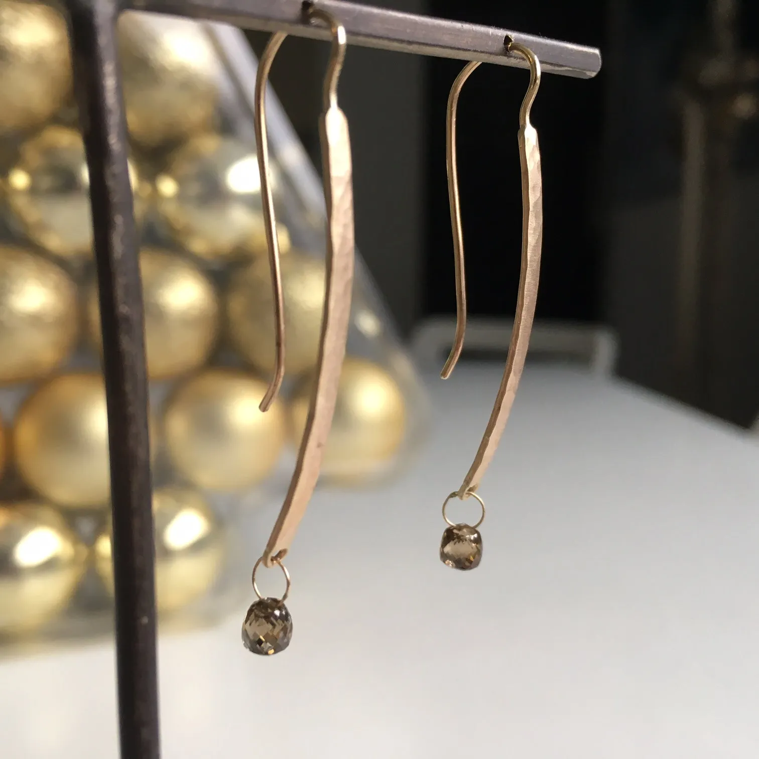 Champagne Diamond Earrings