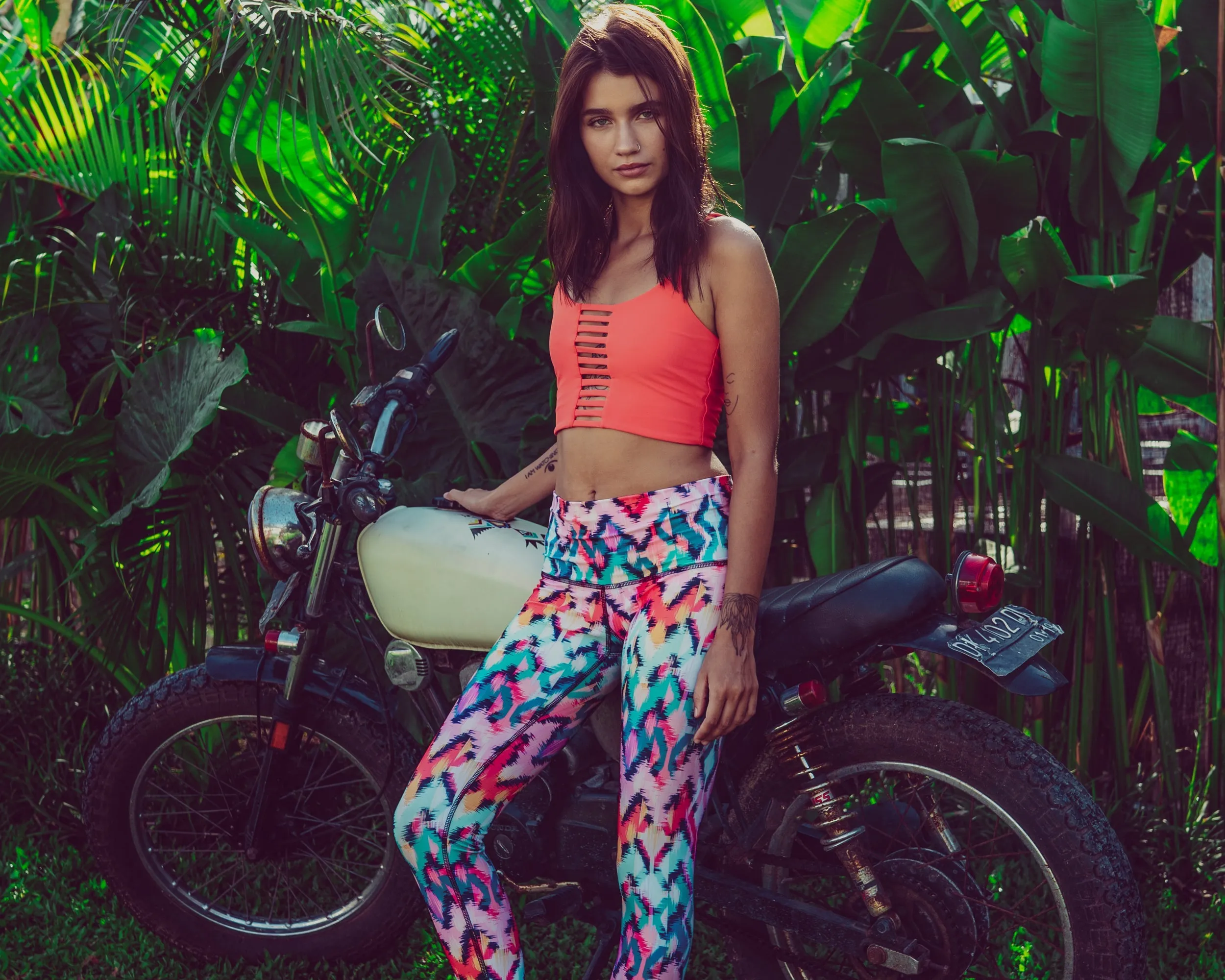 Charly Legging in Tropical Ikat Print