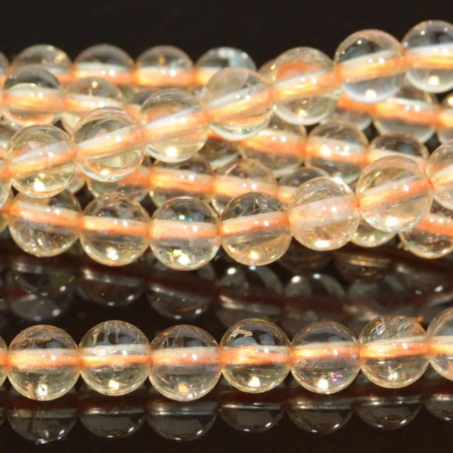 Citrine 4mm Round - 15-16 Inch