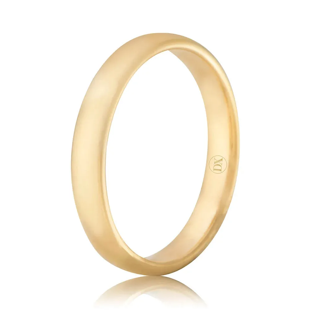 Classic Comfort 3mm - 18ct Yellow Gold