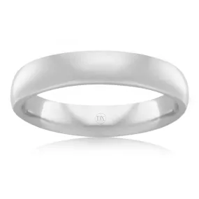 Classic Comfort 4mm - 18ct White Gold