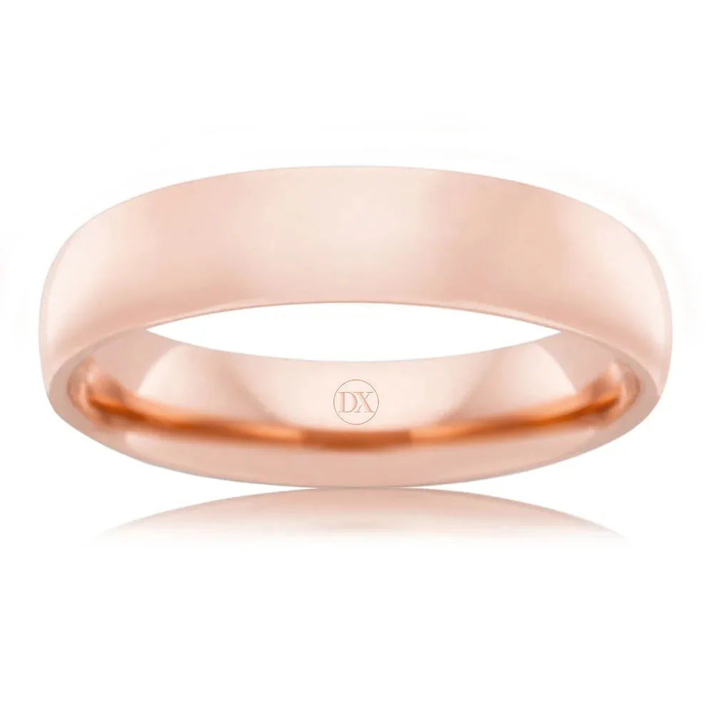 Classic Comfort 5mm - 9ct Rose Gold