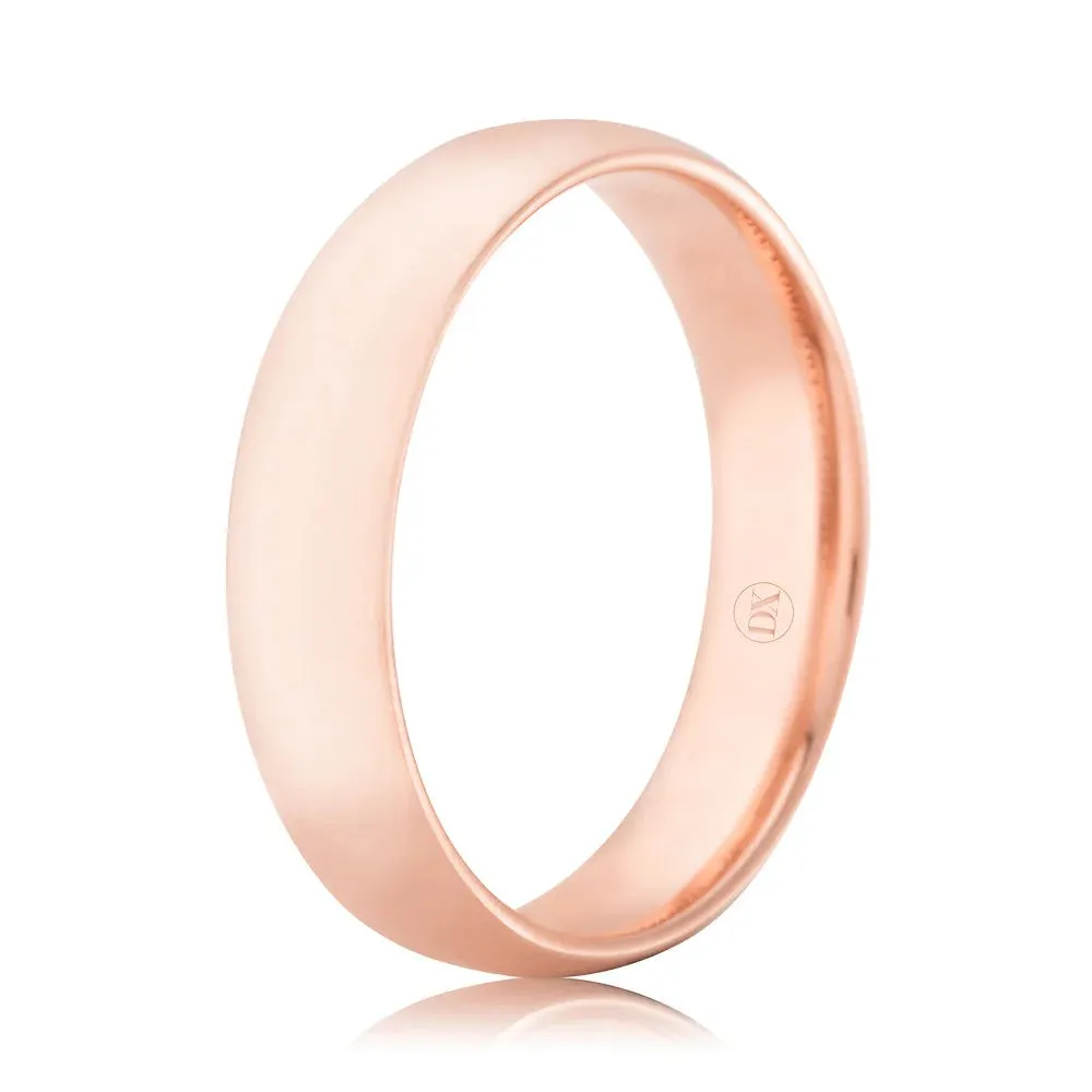 Classic Comfort 5mm - 9ct Rose Gold