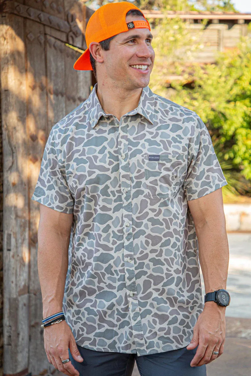 Classic Deer Camo Performance Button Up