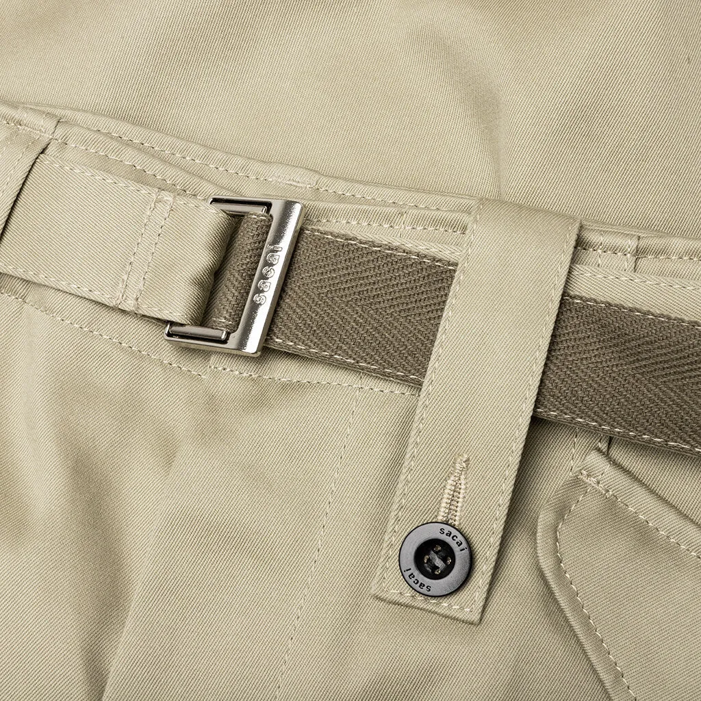 Cotton Chino Pants - Beige