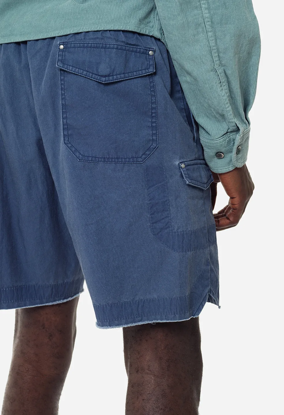 Cotton Poplin Frame II Shorts / Navy