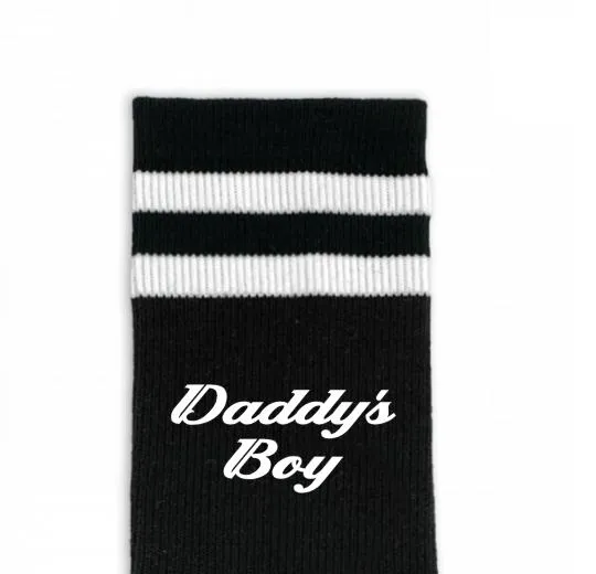 Custom Design Striped Crew Socks - Large