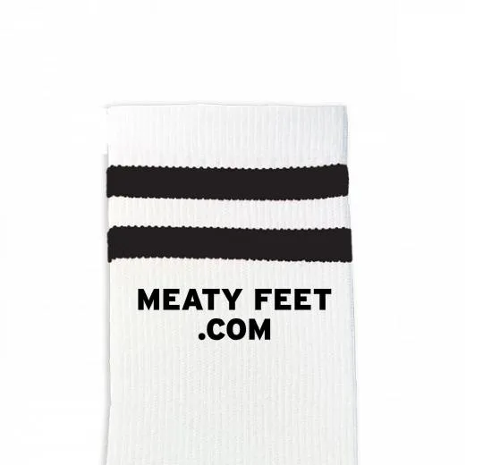 Custom Design Striped Crew Socks - Medium