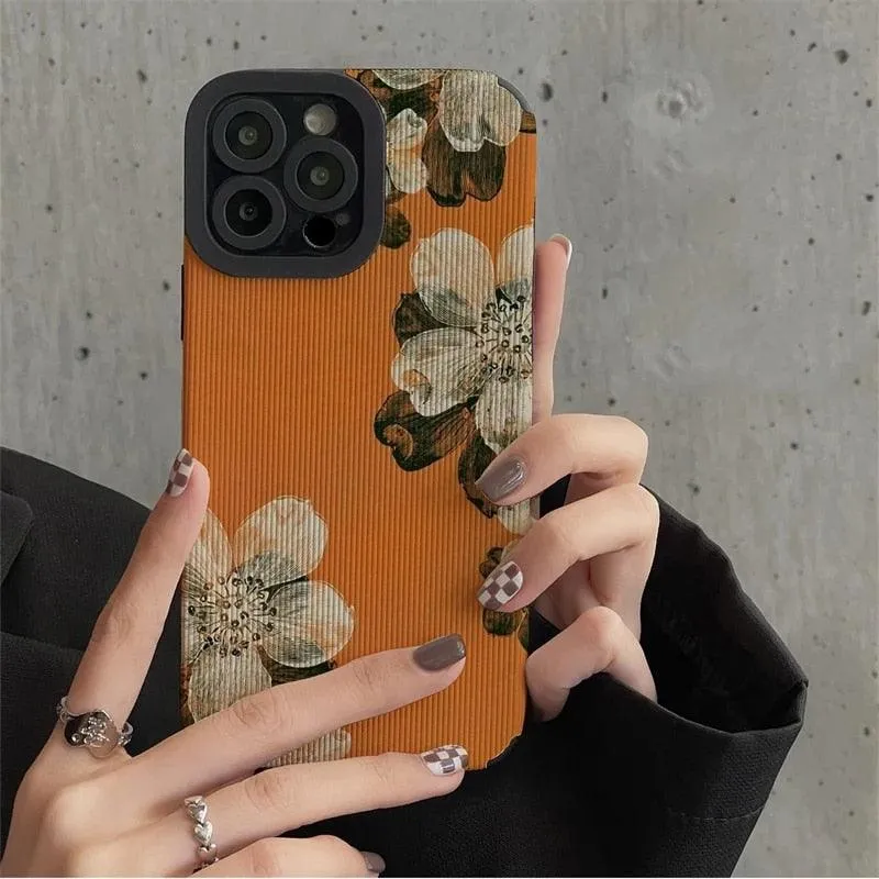 Cute Gardenia Flower Phone Case for iPhone 14, 13, 12, 11 Pro Max, 14 Plus, X, XR, XS Max, 12 Mini, 13 Mini, 7 Plus, 8 Plus, and X Cover