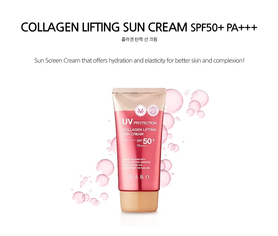 DABO Collagen Lifting Sun Cream SPF50  PA    70ml Skincare Facial Sunblock Sunscreens Anti Wrinkles