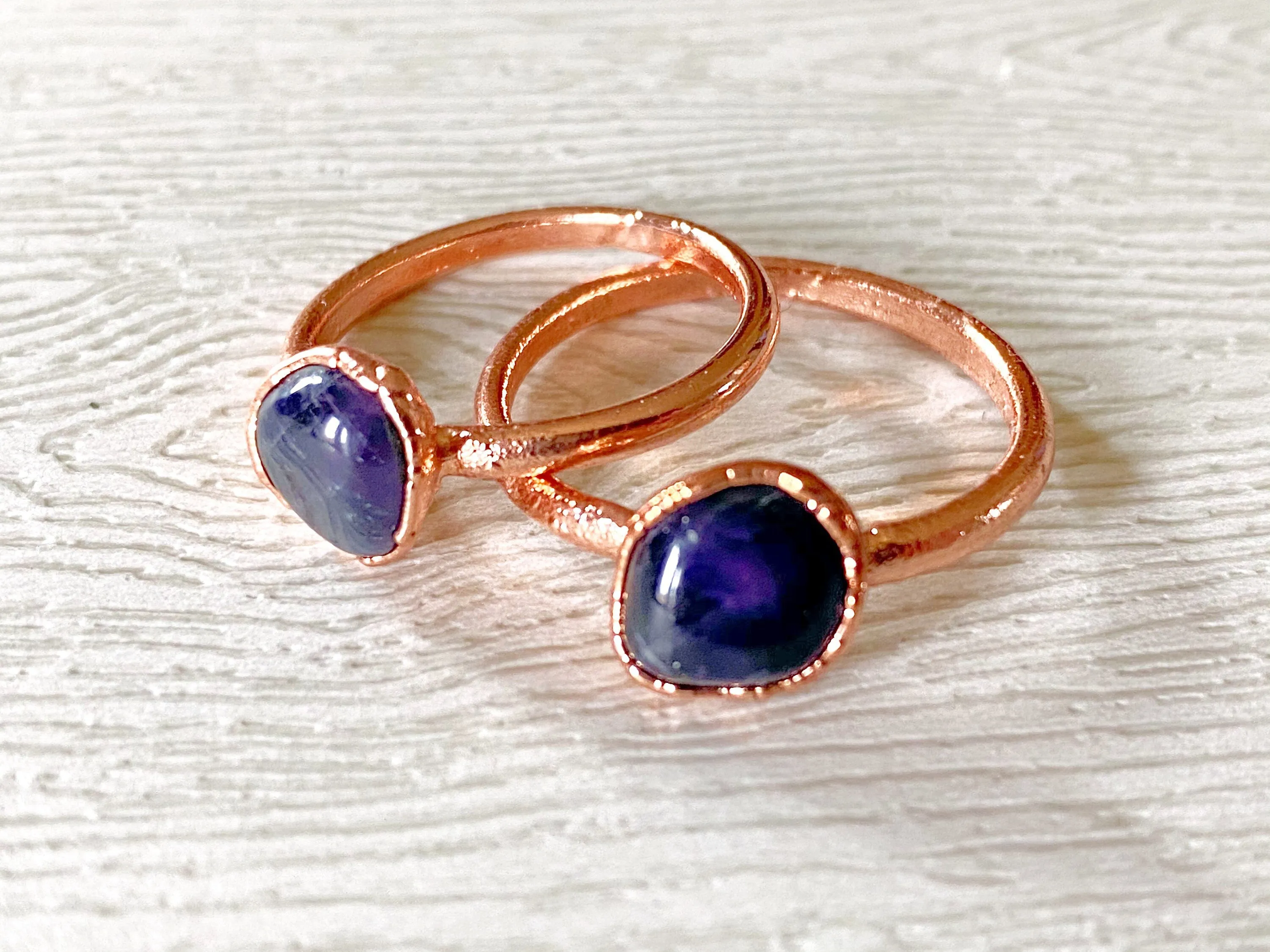 Dark Amethyst Stone Ring