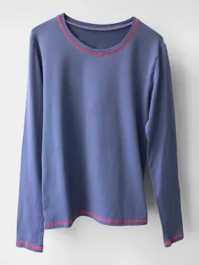 DENIM BLUE CONTRAST LONG SLEEVE