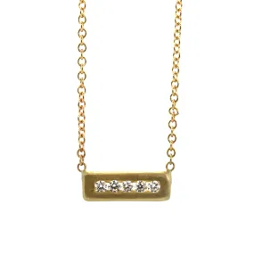 Diamond Brick Necklace