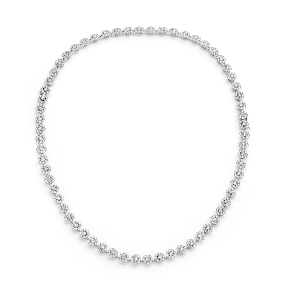 Diamond necklace with removable bracelet