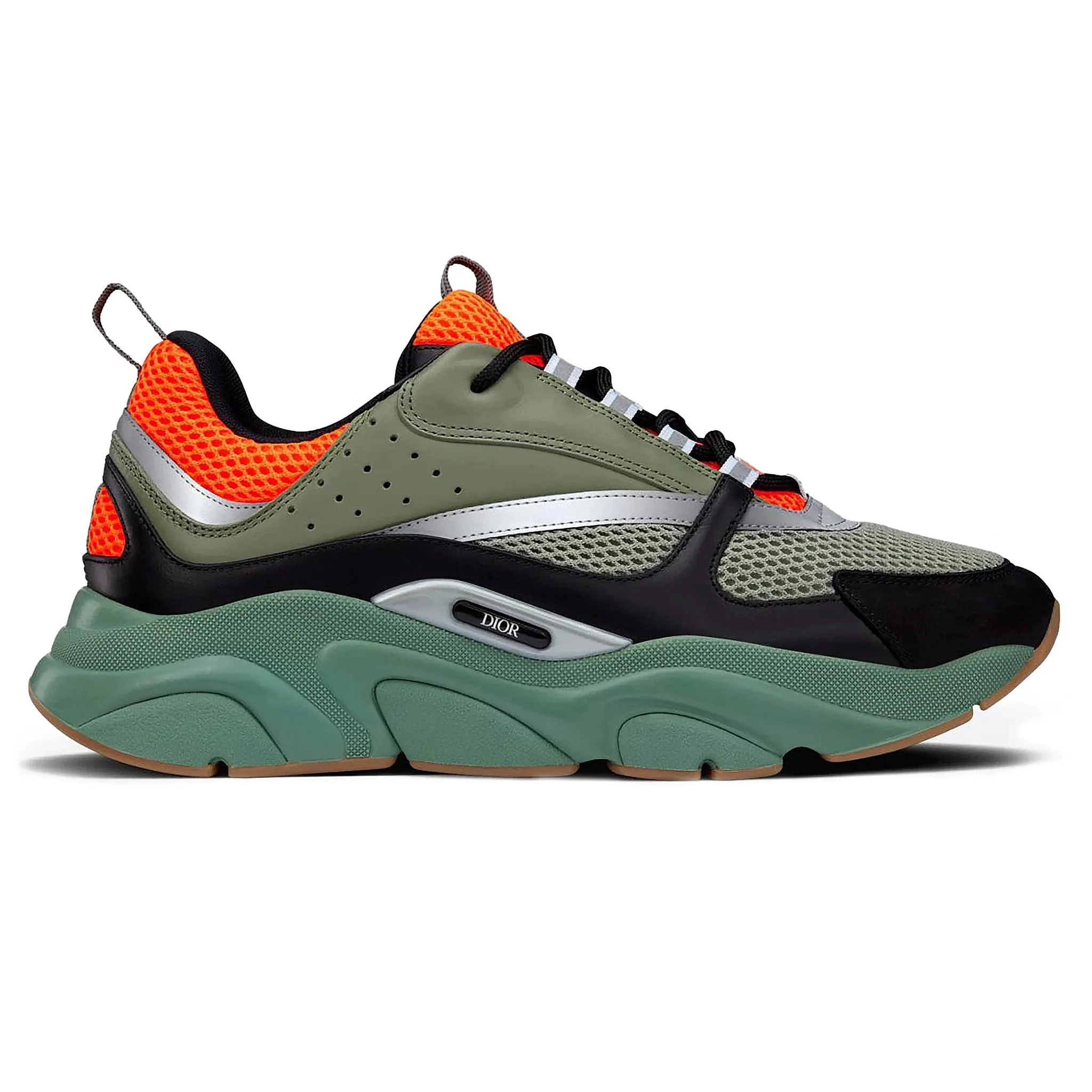 Dior B22 Orange Olive Black Trainer