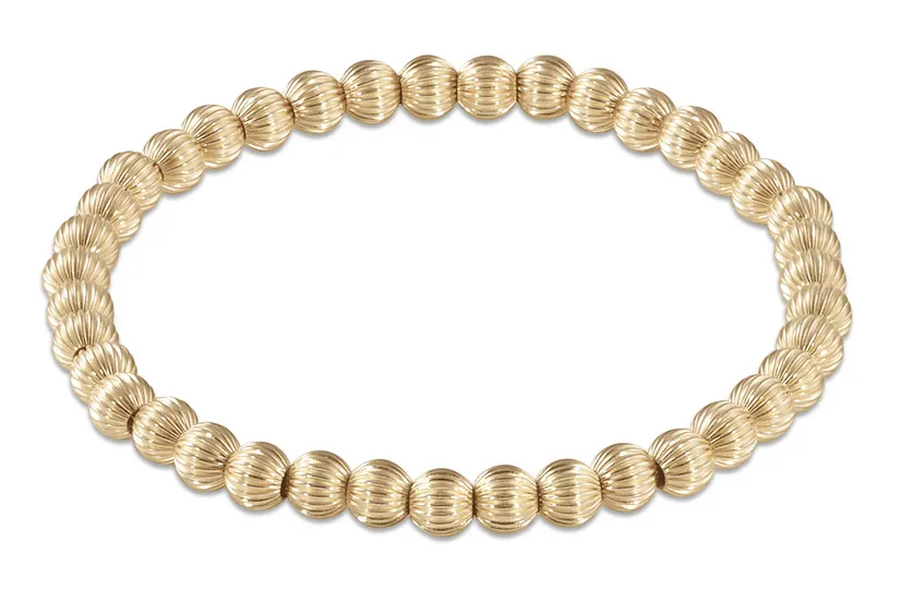 E Newton Dignity Gold Bead Bracelet