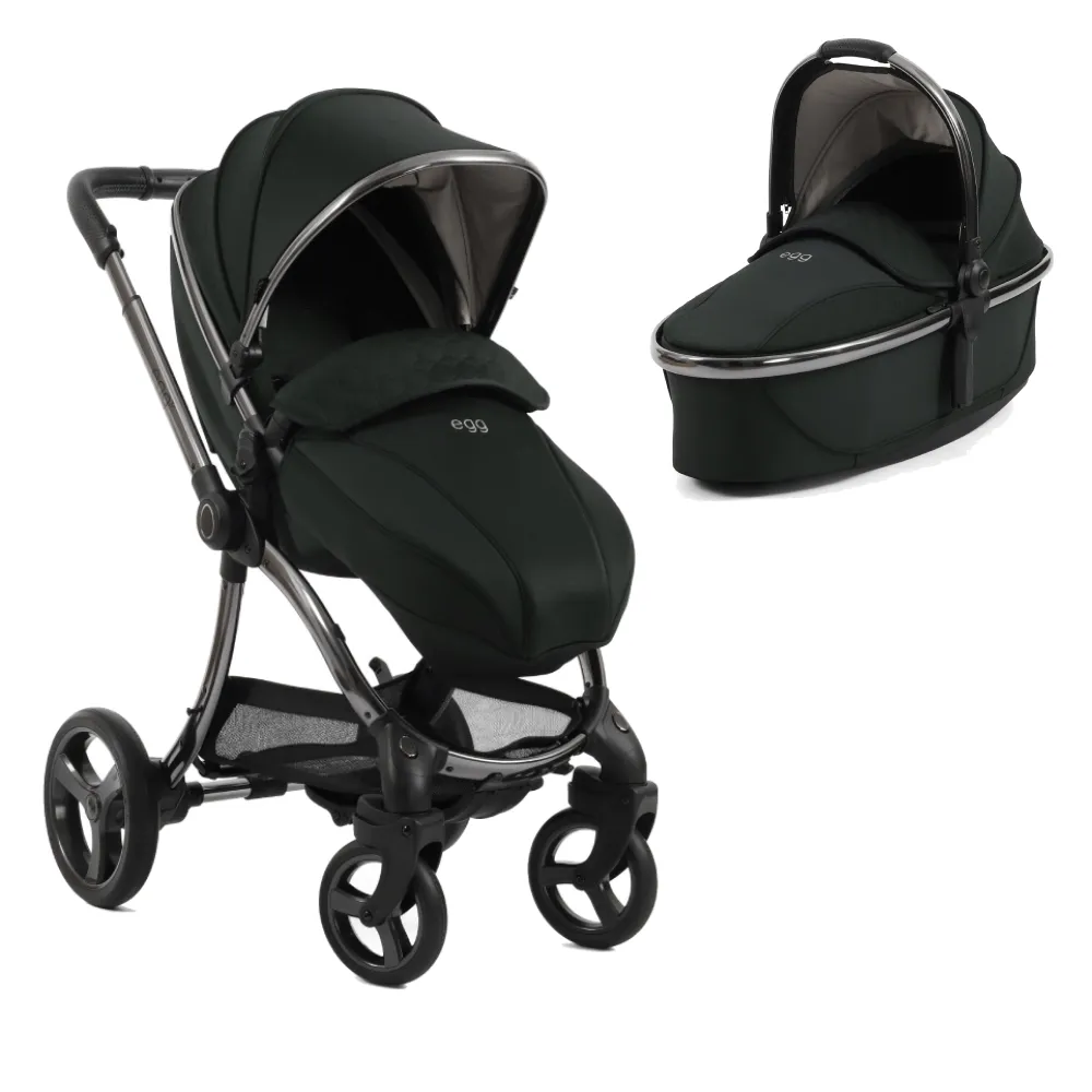 Egg 3 Stroller and Carrycot - Black Olive