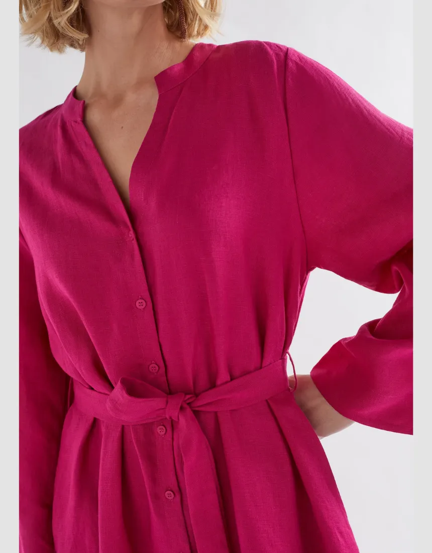 Elk - Elev Shirt Dress Bright Pink