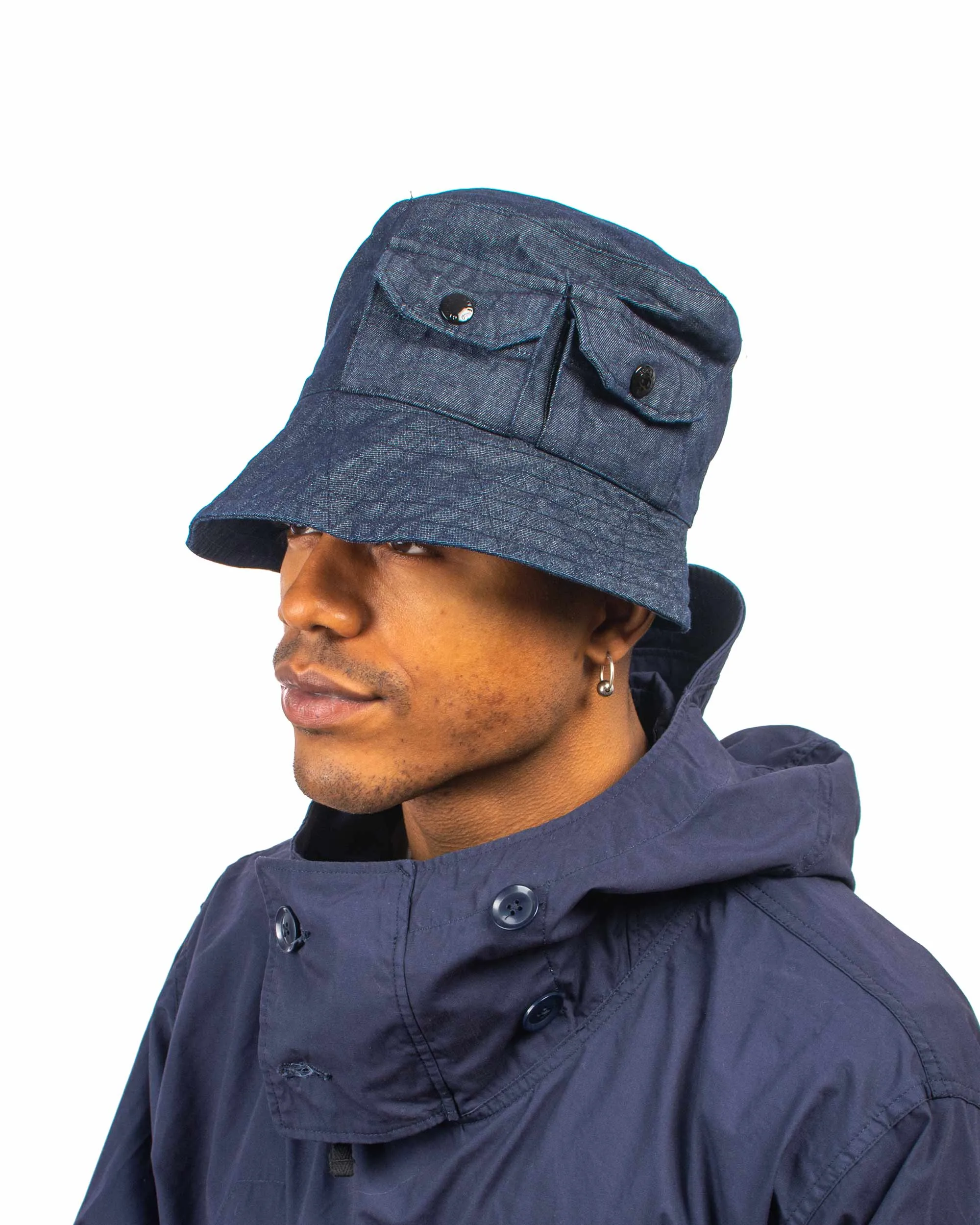 Engineered Garments Explorer Hat Indigo Industrial 8oz Denim