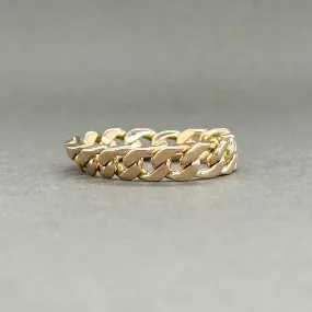 Estate 14K Y Gold Curb Link Chain Ring