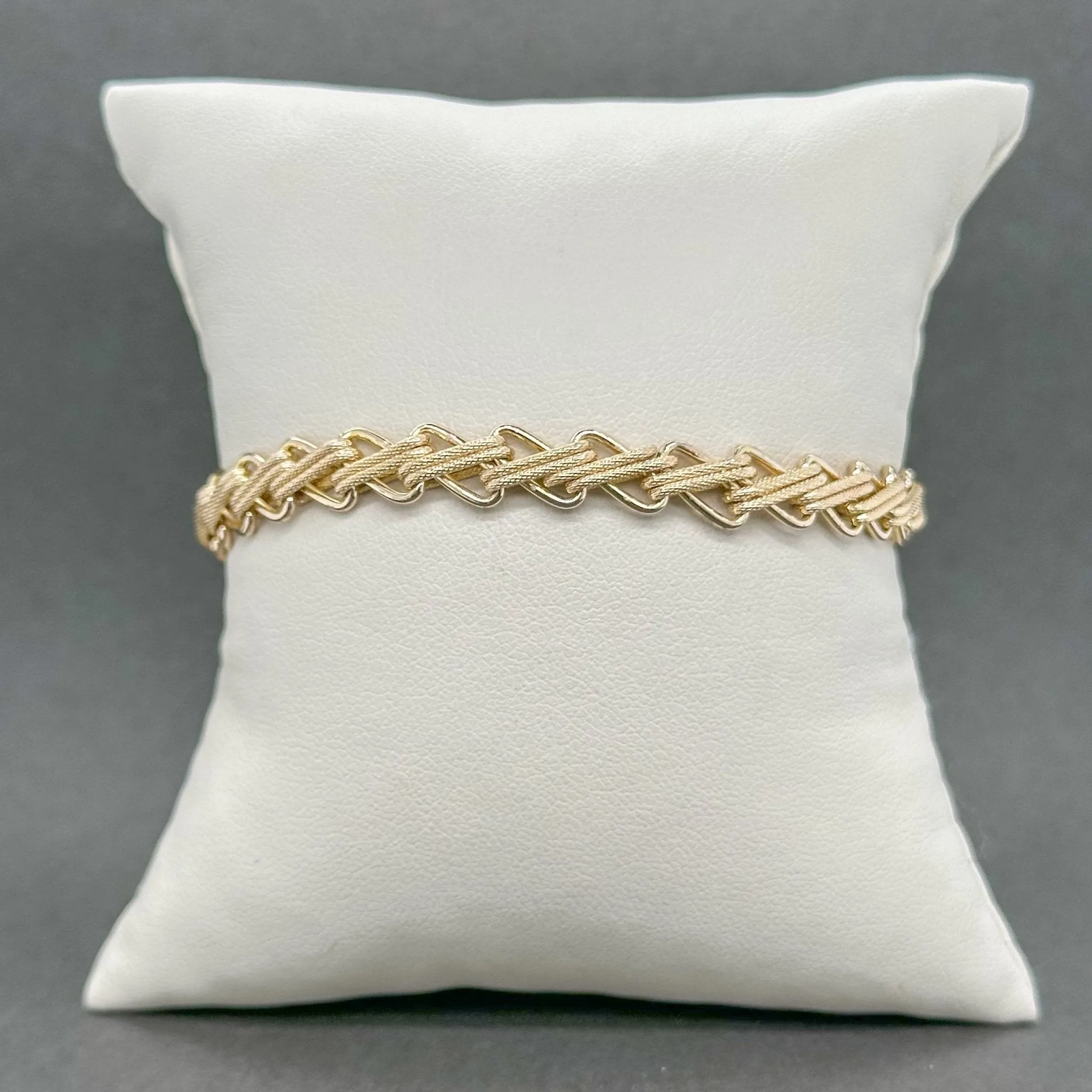 Estate 14K Y Gold Fancy Link Bracelet