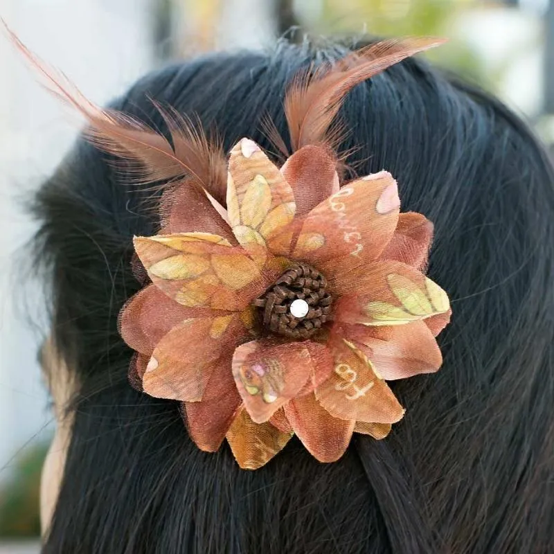 Flair for the Dramatic Brown Hair Clip