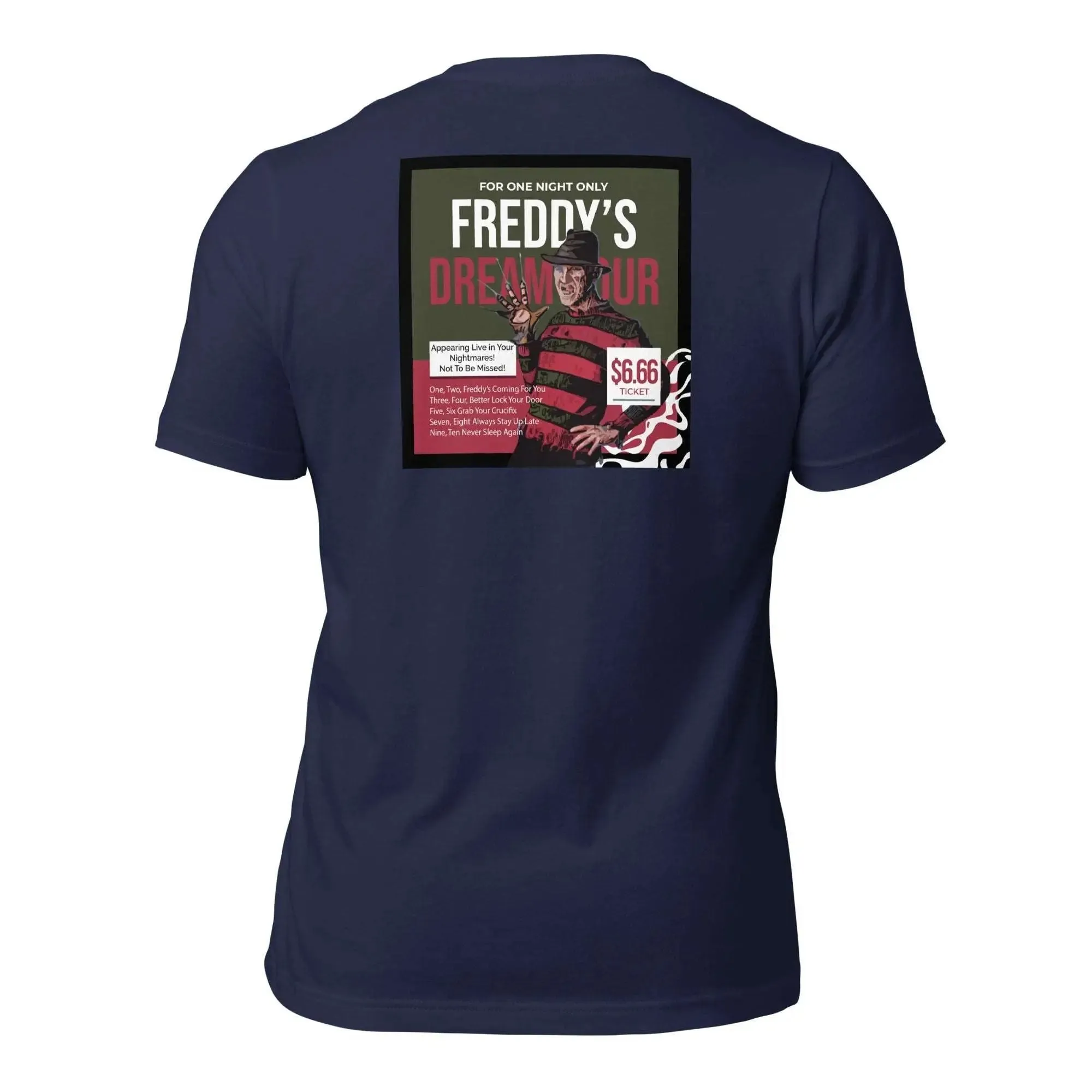 Freddy's Dream Tour Unisex t-shirt (Back)