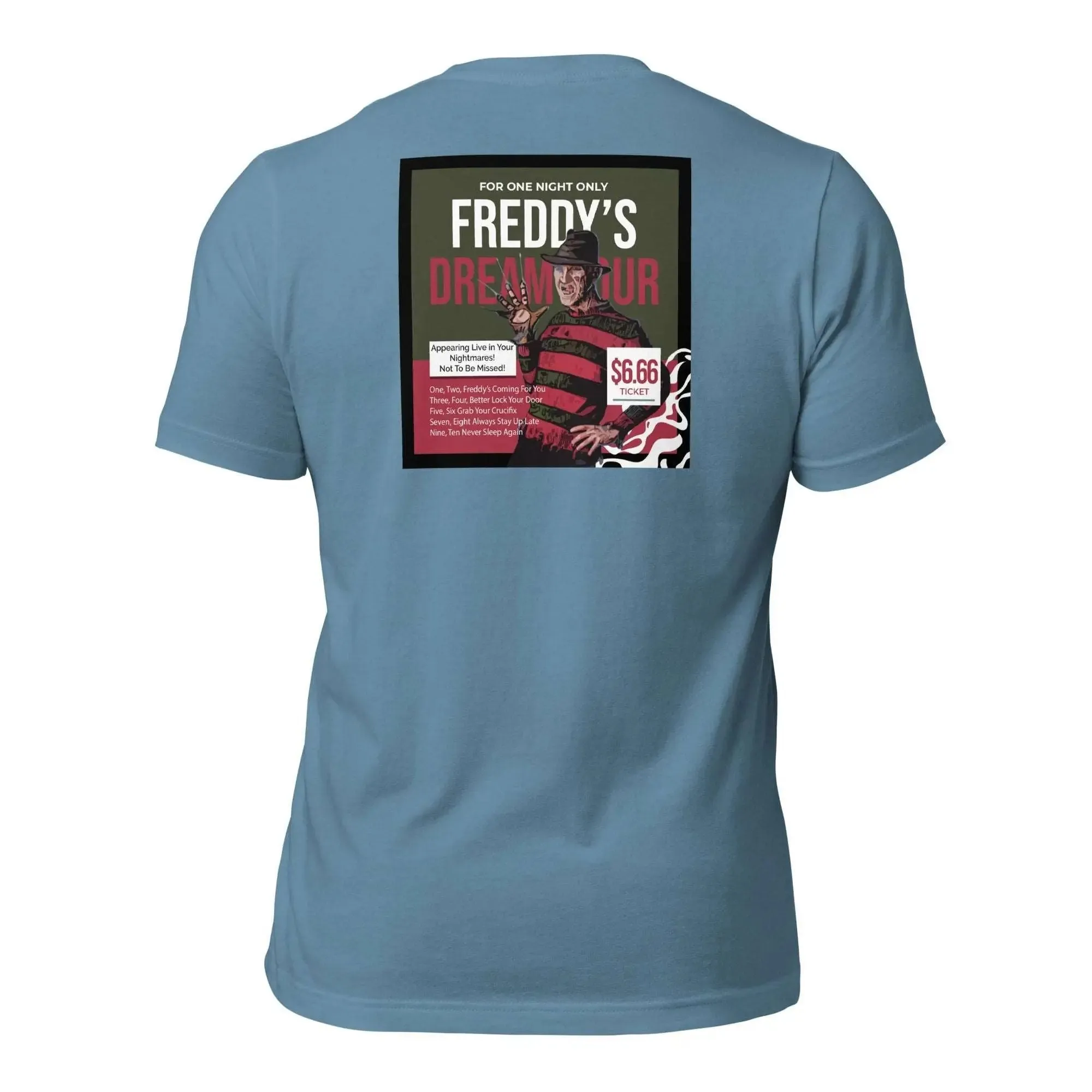 Freddy's Dream Tour Unisex t-shirt (Back)