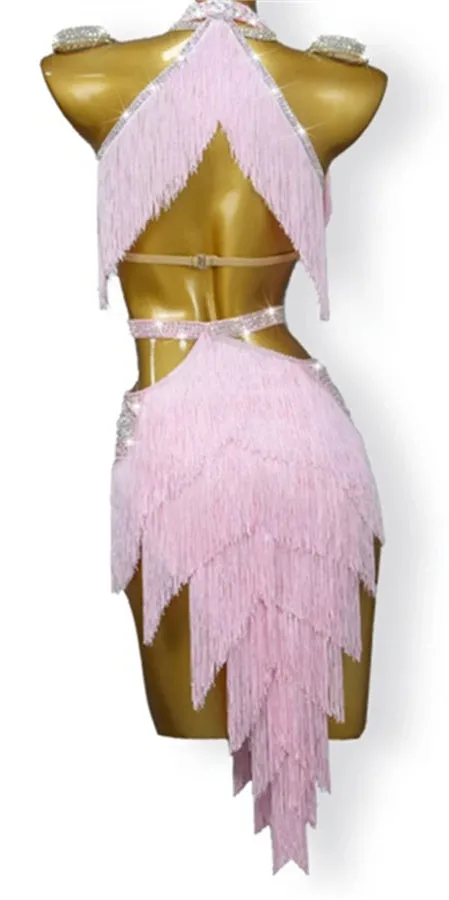 Fringe Glamour Latin Dance Dress | QY01