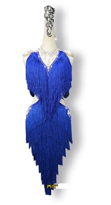 Fringe Glamour Latin Dance Dress | QY01