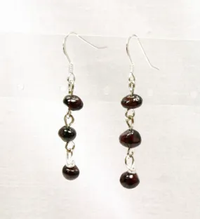 Garnet Dangle Earring