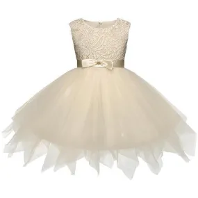 Girls Dress, Princess Lace Flower Girl Dress