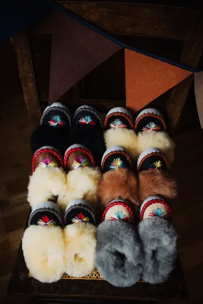 Girl's Sheepskin Slippers 'LUCKY DIP'