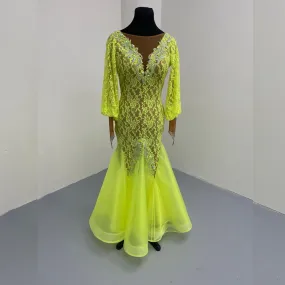 Glowing Neon Spectacle Ballroom Gown