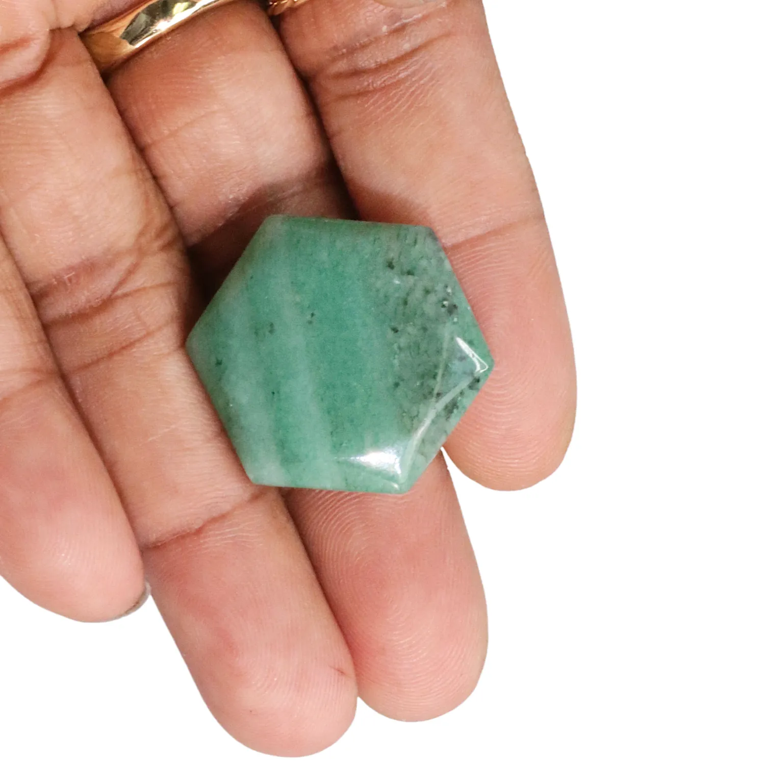 Green Aventurine Hexagon Crystal