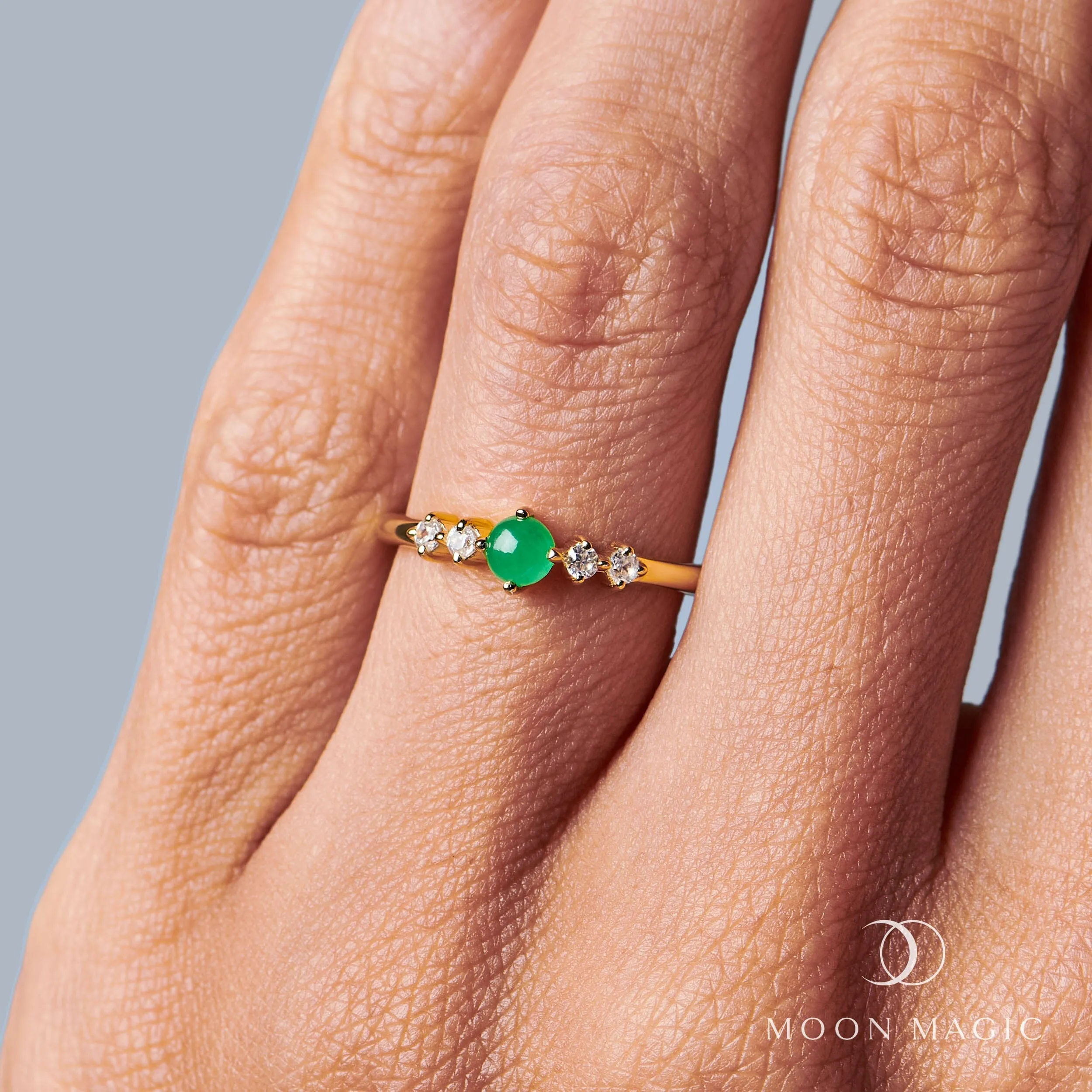 Green Jade Ring - Loveliness