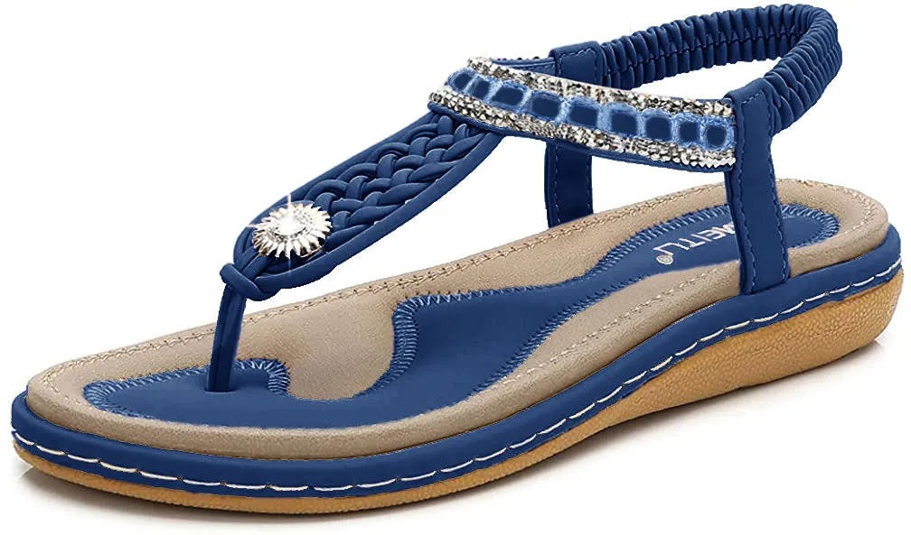 Haute edition Summer Bohemian Beaded Comfort Sandals