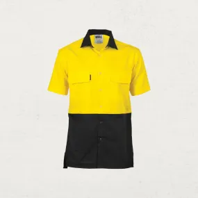 Hi Vis Cotton Shirt Short Sleeve Shirt