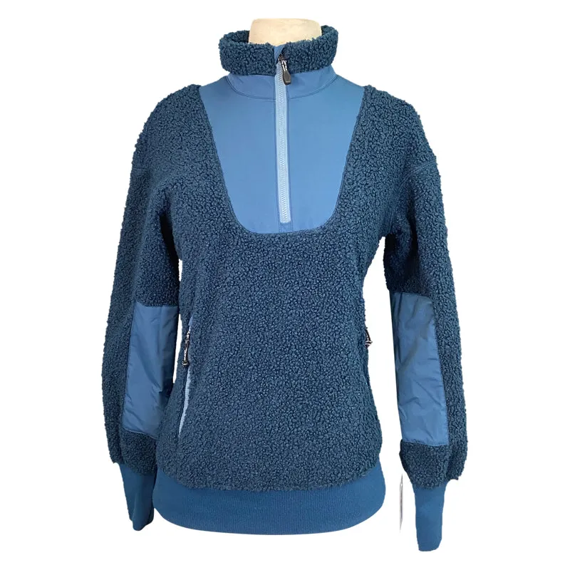 Horse Pilot Hybrid Sherpa Fleece in Dark Teal - Women's XS