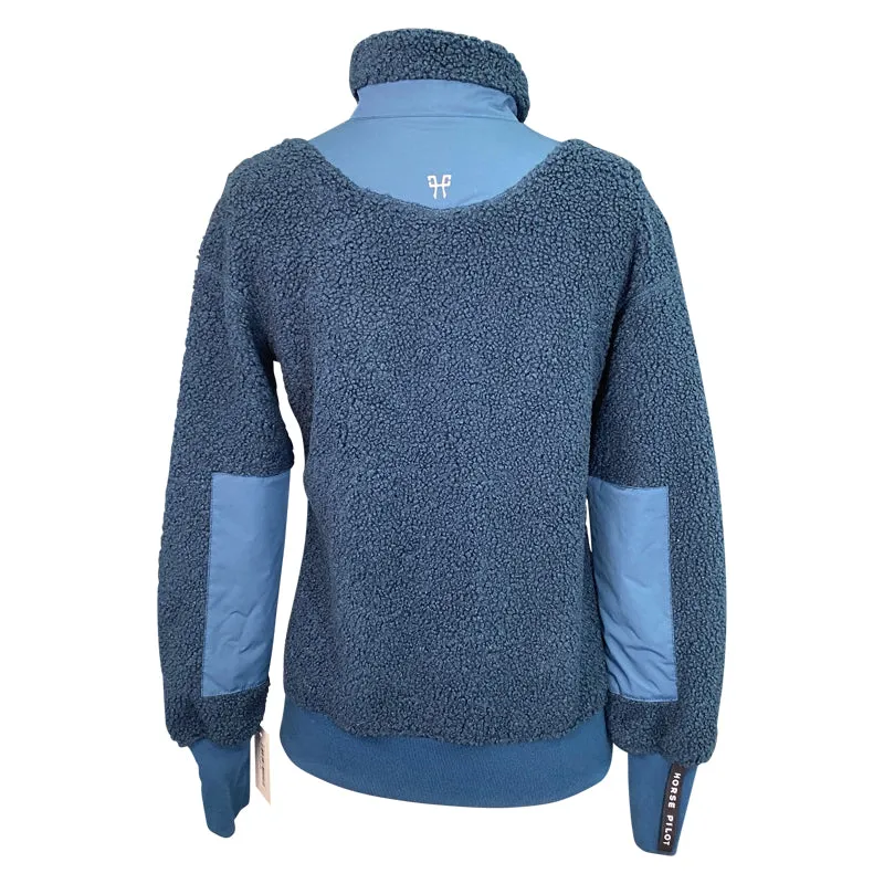 Horse Pilot Hybrid Sherpa Fleece in Dark Teal - Women's XS