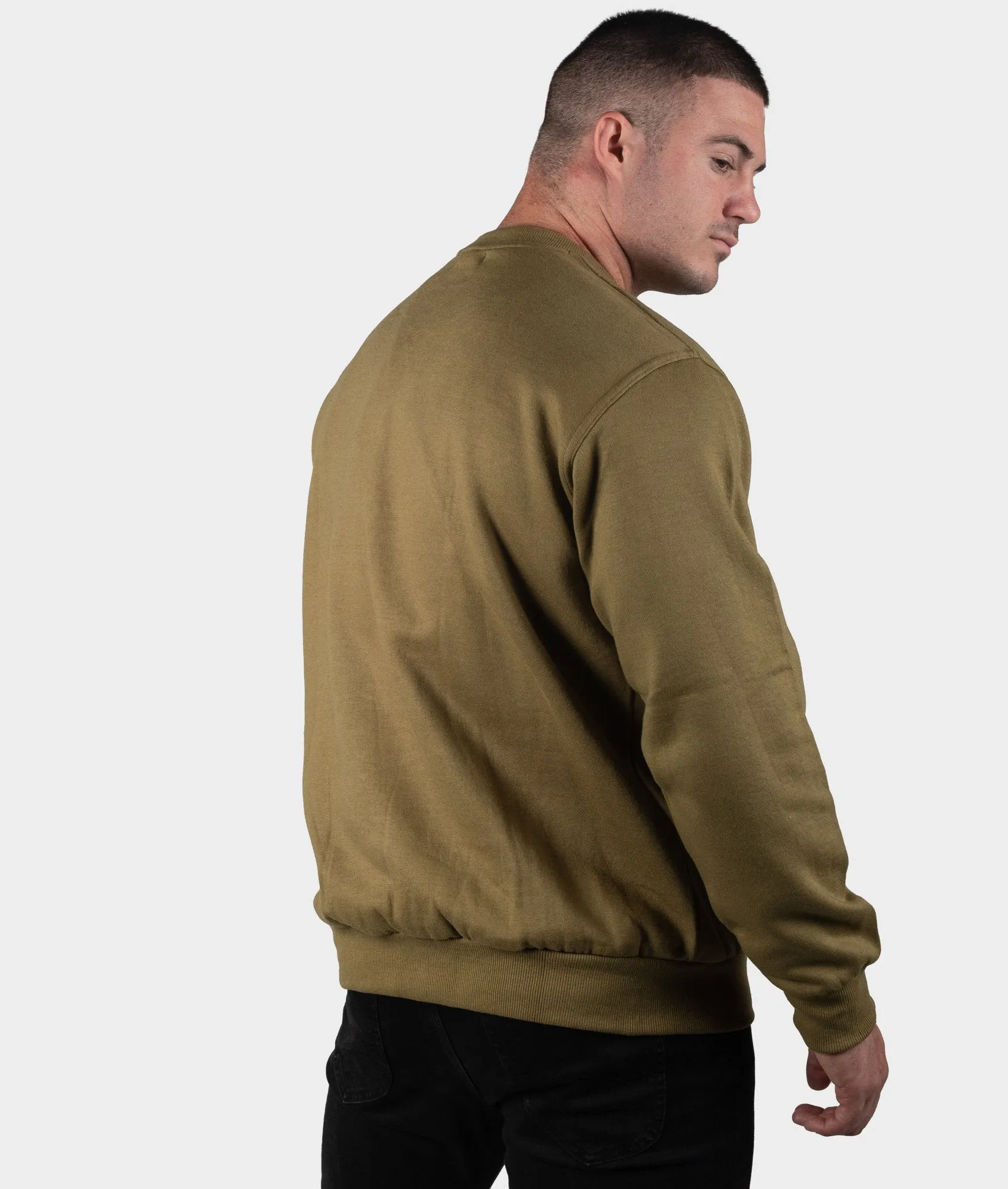 HT Embroidered Sweater - Olive