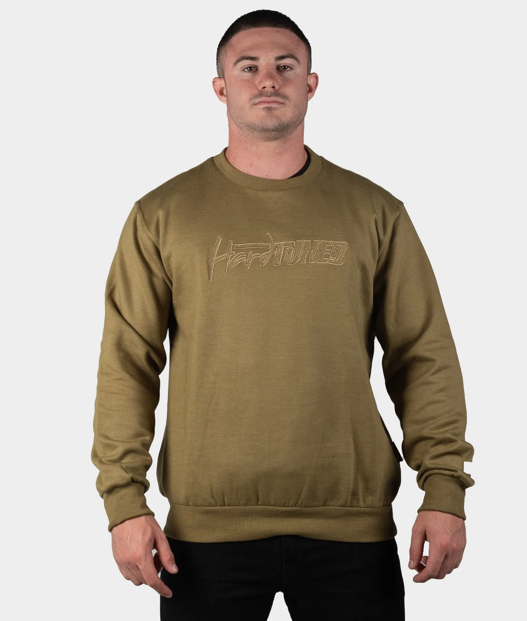 HT Embroidered Sweater - Olive