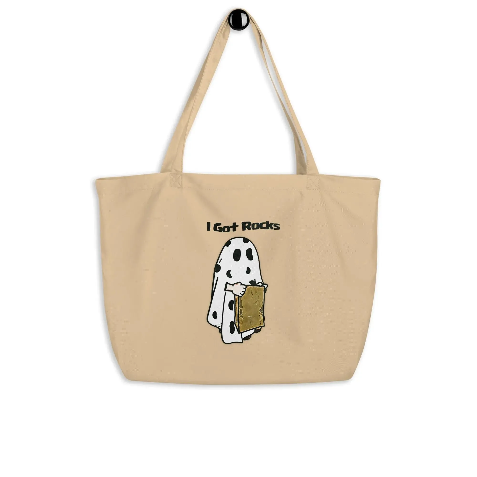 I Got Rocks Large organic tote bag