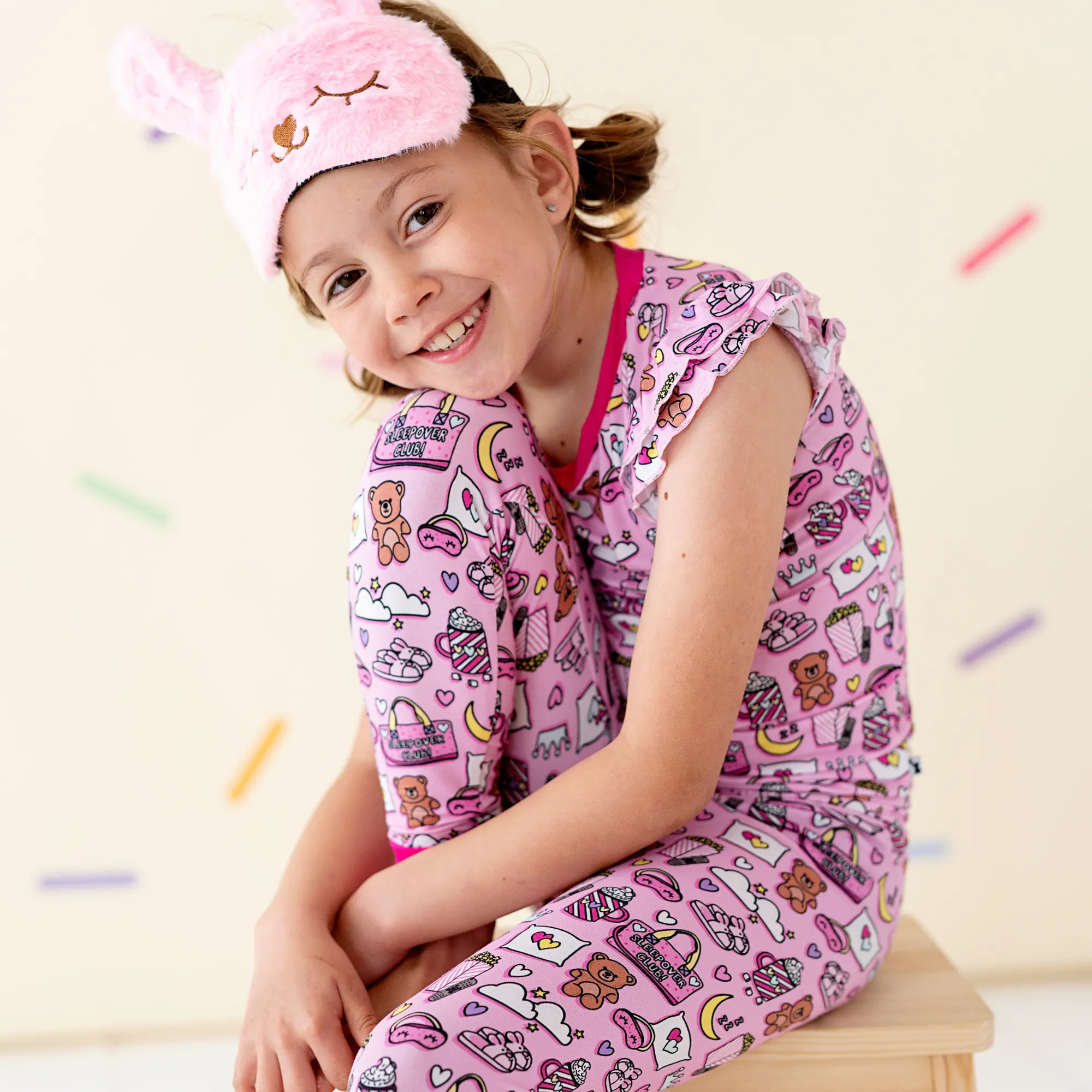 In My Slumber Party Era Ruffle Pajamas Toddler/Kids