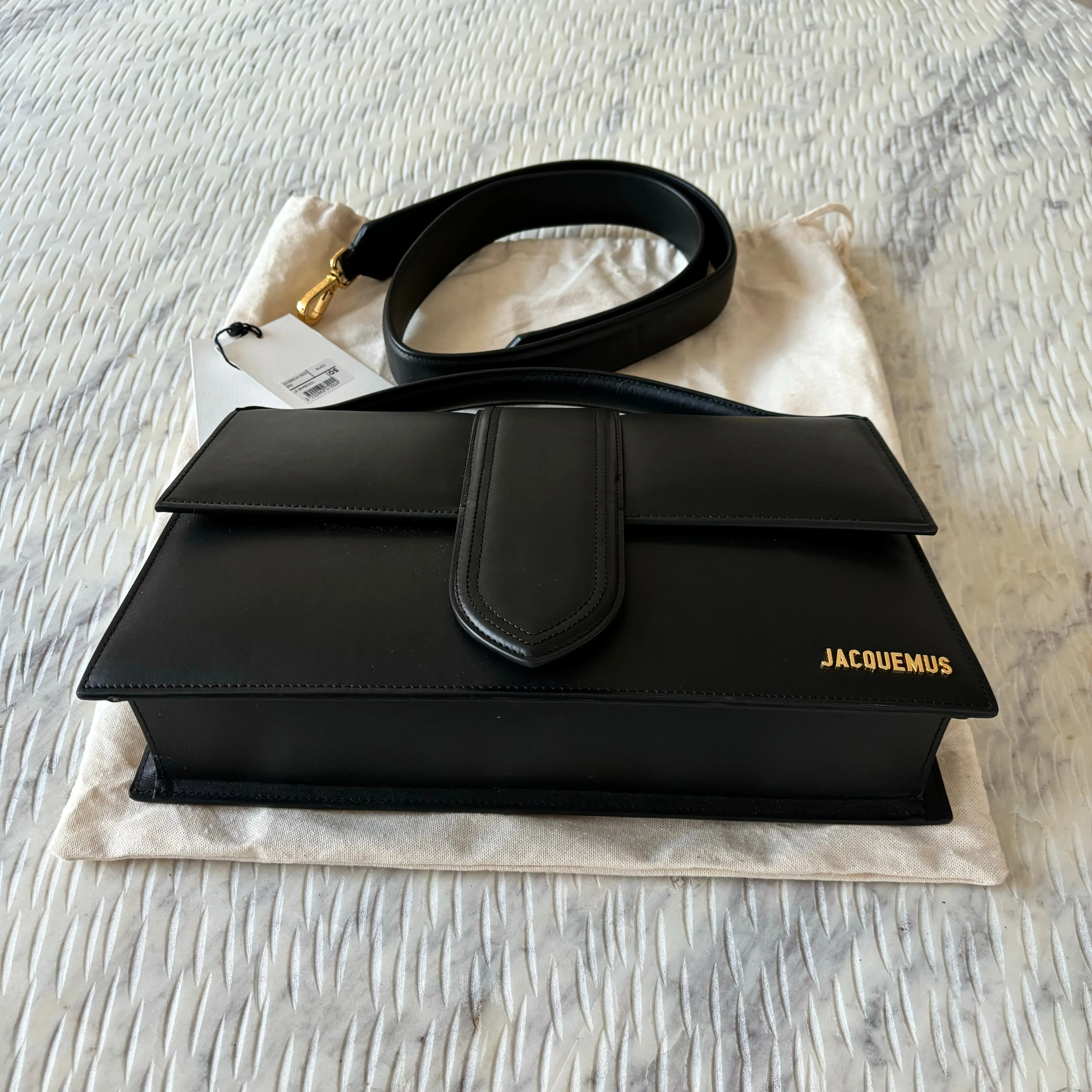 Jacquemus Black Leather Le Bambinou w/ Strap