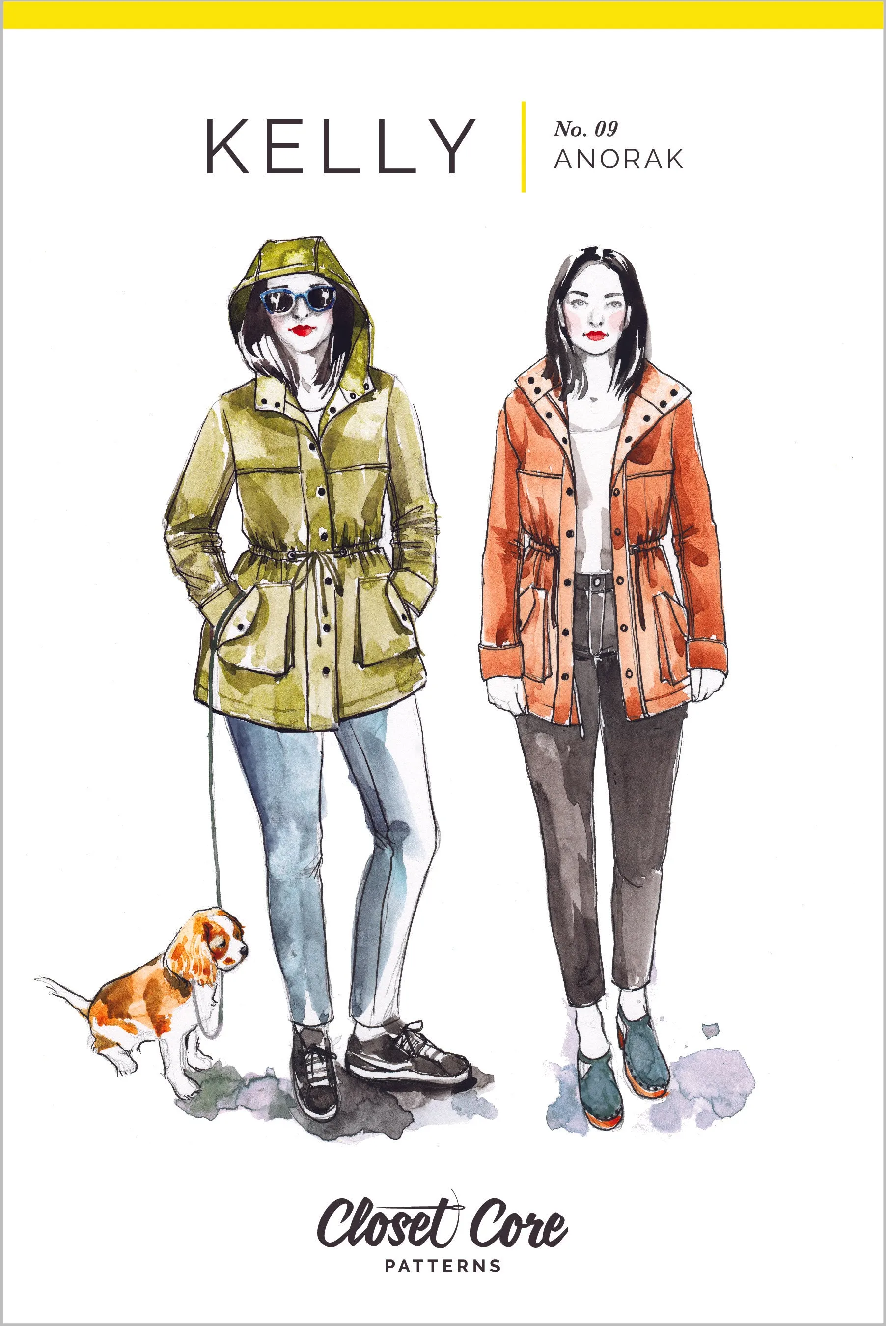 Kelly Anorak Jacket Sewing Pattern by Closet Core Patterns