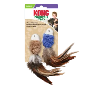 KONG Naturals Crinkle Fish 2pk Assorted Cat Toy